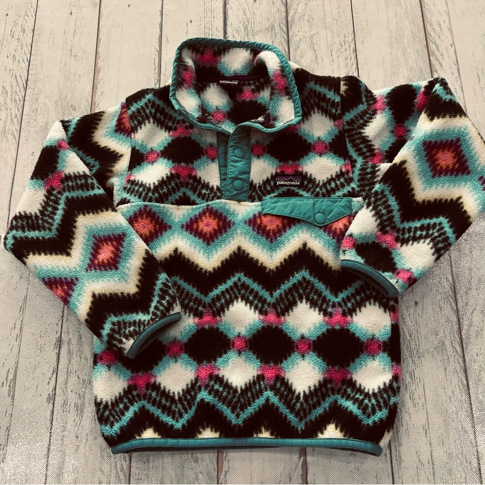 Patagonia Synchilla Snap-T fleece pullover Wild Desert or Aztec/Southwest Sz XS